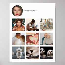 Promotie voor sociale media poster