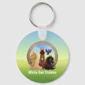 Promotie voor Thoroughbred Horse Sleutelhanger (Achterkant)