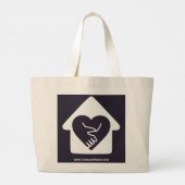 Promotie voor thuiszorg Hartelijk dank Grote Tote Bag (Achterkant)