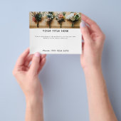 Promotie voor zakelijke fotobanner en -tekst flyer (Hand)