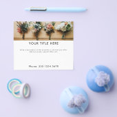 Promotie voor zakelijke fotobanner en -tekst flyer (Enkel)