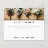 Promotie voor zakelijke fotobanner en -tekst flyer (Voorkant)