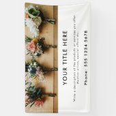 Promotie voor zakelijke fotobanner en -tekst spandoek (Verticaal)