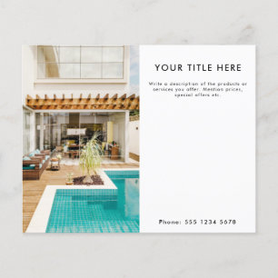 Promotie voor zakelijke halve pagina Foto banner & Flyer