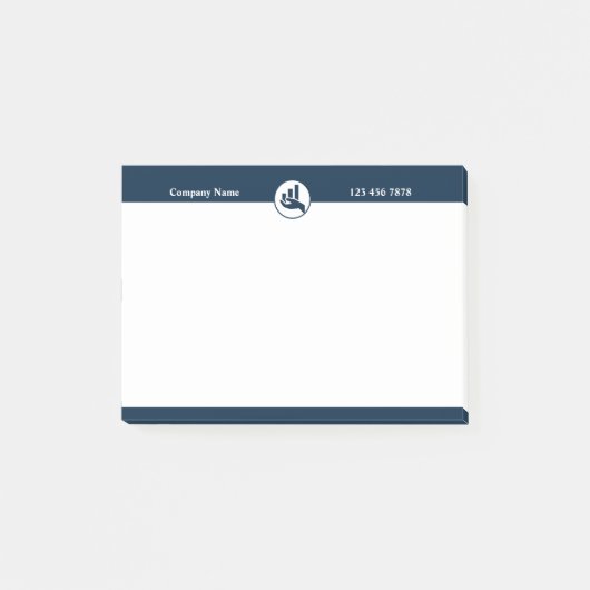 Promotie Witte Blauwe Post-it Notities Post-it® Notes (Voorkant)