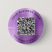 Promotie Zakelijke QR-code Paarse Speldje (Voorkant)