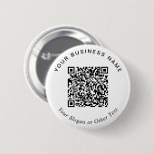 Promotie Zakelijke QR Code Pin Ronde Button 5,7 Cm (Voorkant /achterkant)