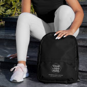 Promotie Zwart & Wit Business Logo Tekstmerk Bedrukte Rugzak