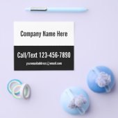 Promotie zwarte en witte Sjabloon voor bedrijven Flyer (Enkel)