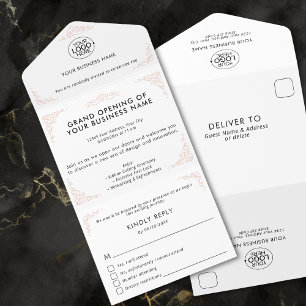 Promotieacties voor Business Logo Event Party toev All In One Uitnodiging