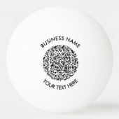 promotieartikel met QR Code Scan logo Simple Pingpongbal (Voorkant)