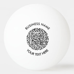 promotieartikel met QR Code Scan logo Simple Pingpongbal