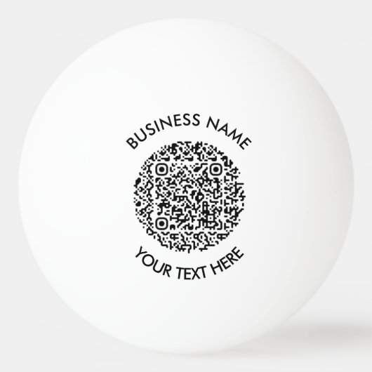 promotieartikel met QR Code Scan logo Simple Pingpongbal (Voorkant)