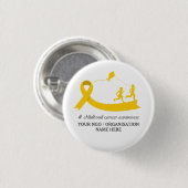 Promotieartikel voor bewustwording van kanker bij ronde button 3,2 cm (Voorkant /achterkant)