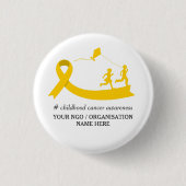 Promotieartikel voor bewustwording van kanker bij ronde button 3,2 cm (Voorkant)