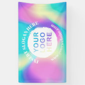 Promotiebanner voor uw zakelijke Logo Spandoek (Verticaal)