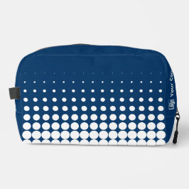 Promotiebedrijf Logo Halftone Blue White Toilettasje