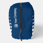 Promotiebedrijf Logo Halftone Blue White Toilettasje (Rechts)