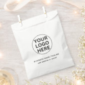 Promotiebedrijf Logo & Tekst Wit Branded Bedankzakje (Geknipt)