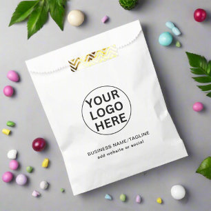 Promotiebedrijf Logo & Tekst Wit Branded Bedankzakje
