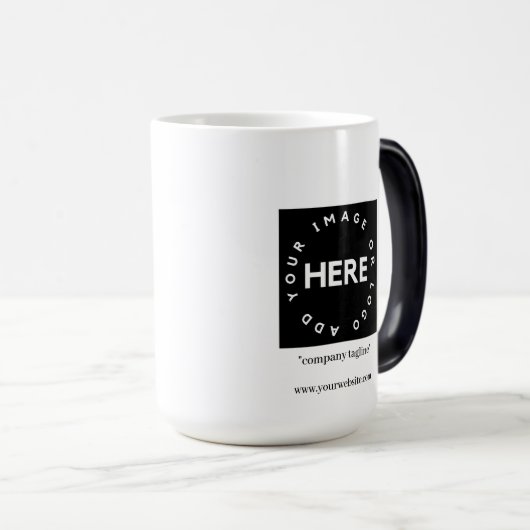 Promotiebedrijf | Onderneming Logo Magische Mok (Voorkant rechts)