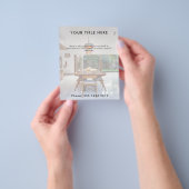 Promotiebedrijf Volledige fotobanner & tekst Flyer (Hand)