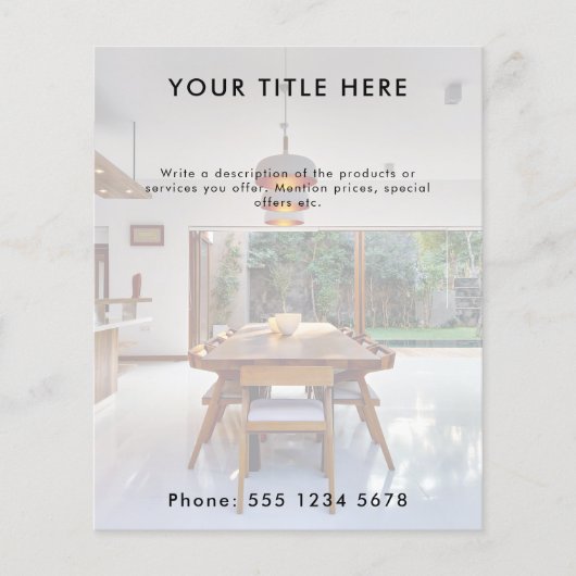 Promotiebedrijf Volledige fotobanner & tekst Flyer (Voorkant)