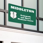Promotiebedrijfsbanner met logo spandoek (Buitenkant Gebouw)