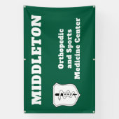 Promotiebedrijfsbanner met logo spandoek (Verticaal)