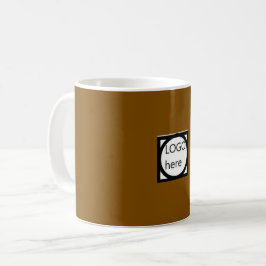Promotiebeker met jouw LOGO! Bruin Koffiemok