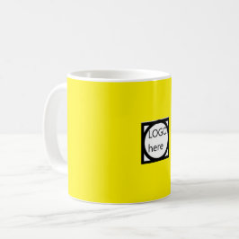 Promotiebeker met jouw LOGO! Geel Koffiemok