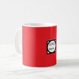 Promotiebeker met jouw LOGO! Rood Koffiemok