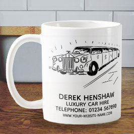Promotiebeker voor luxe autohuur koffiemok