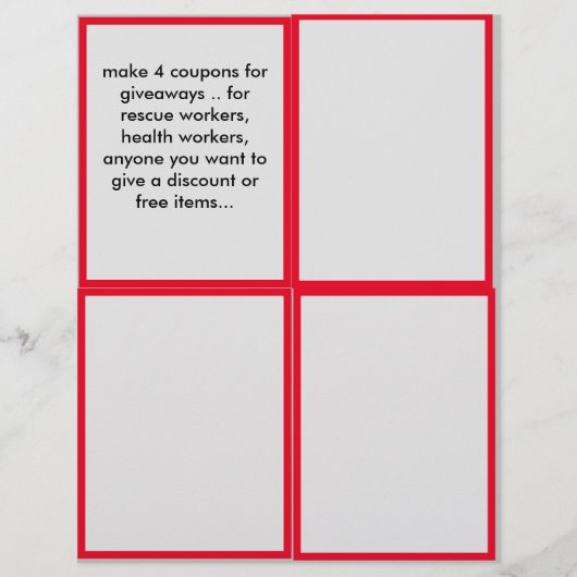 promotiecoupons om te maken voor je bedrijf (Voorkant)