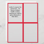 promotiecoupons om te maken voor je bedrijf (Voorkant / Achterkant)