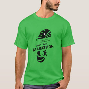 Promotiefabonnement voor liefdadigheidsmarathon: b t-shirt