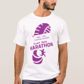 Promotiefevenement voor liefdadigheidsmarathon: T- T-shirt (Voorkant)