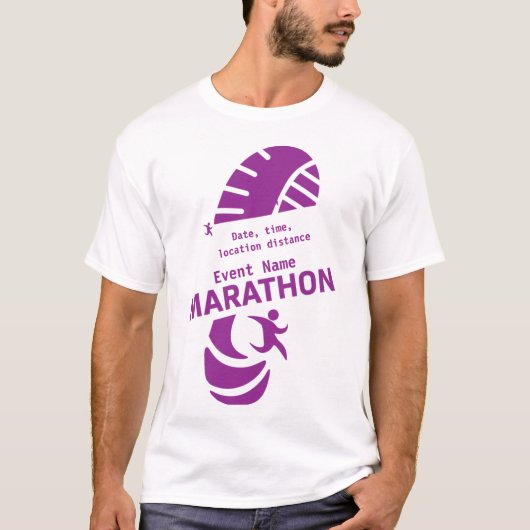 Promotiefevenement voor liefdadigheidsmarathon: T- T-shirt (Voorkant)