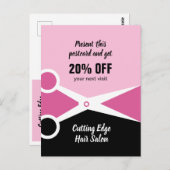 Promotiehair Salon Briefkaart (Voorkant / Achterkant)