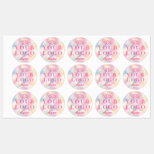 Promotielabel bedrijf   Uw Logo in kleur Labels