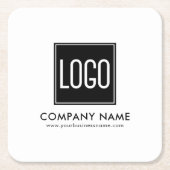 Promotiemerkteken | Logo van een bedrijf Kartonnen Onderzetters (Voorkant)