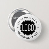 promotiemiddelen | Gegevens zakelijke Logo Ronde Button 5,7 Cm (Voorkant /achterkant)