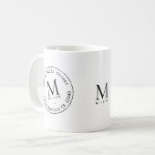 promotiemonogram koffiemok (Voorkant links)