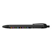 Promotieobjecten, voeg je Logo toe, speciale blade Zwarte Inkt Pen (Bovenkant)