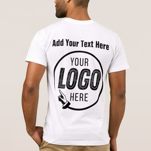 Promotieobjecten voor Business Logo Photo Afbeeldi T-shirt (Achterkant)