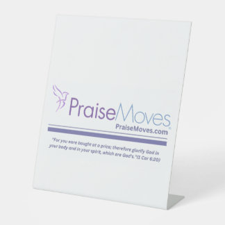 Promotieoptie voor je PraiseMoves-klassen Reclamebord Met Voetstuk