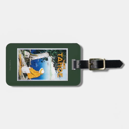 Promotieposter meer op het Tahoe-meer, CA Bagagelabel (Voorkant horizontaal)