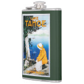 Promotieposter meer op het Tahoe-meer, CA Heupfles (Links)