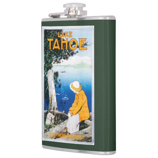 Promotieposter meer op het Tahoe-meer, CA Heupfles (Links)