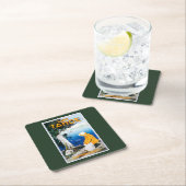 Promotieposter meer op het Tahoe-meer, CA Kartonnen Onderzetters (Insitu)